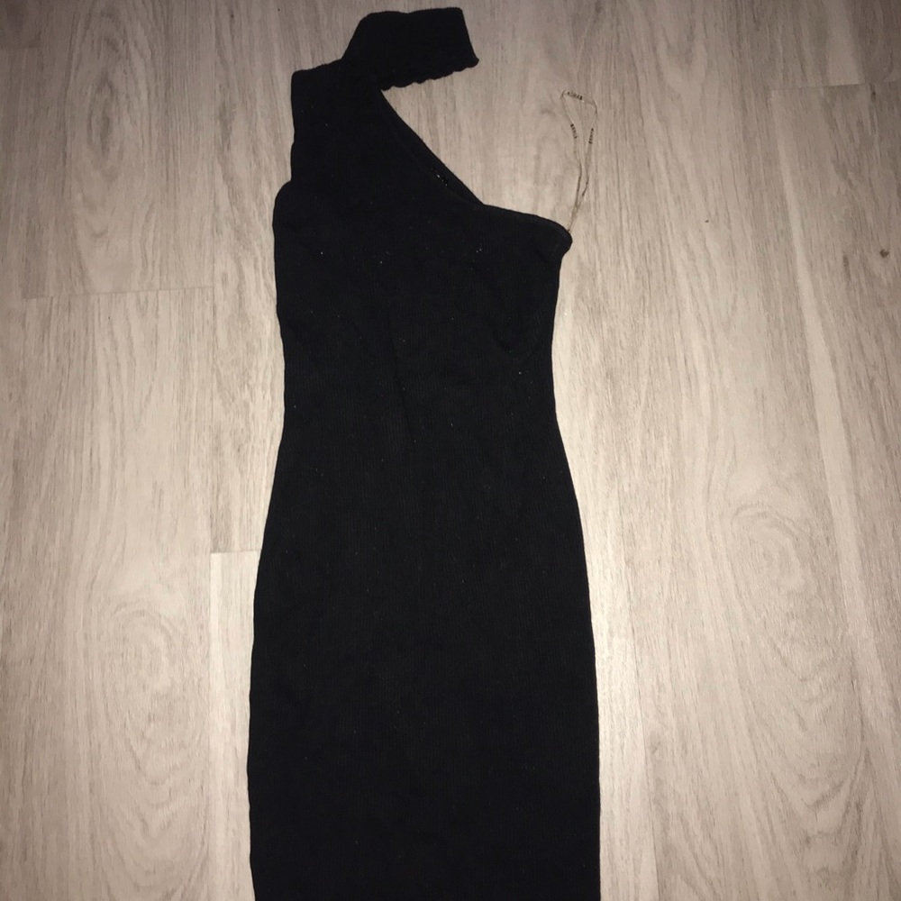 One strap little black dress